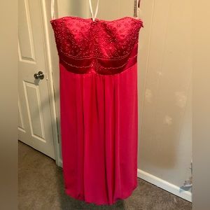 David’s Bridal semi formal dress. Hot pink. Never worn.